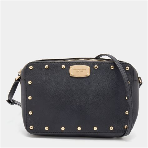 michael kors sandrine stud bag|Michael Kors Sandrine Stud Small Leather Crossbody.